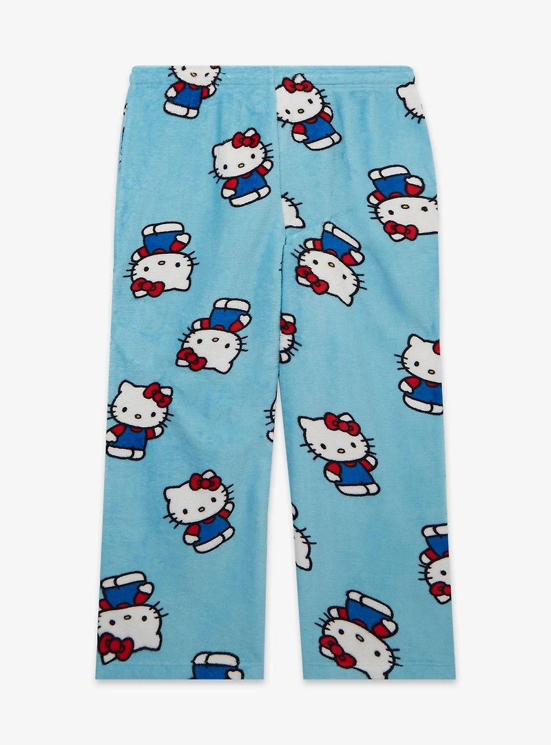 Sanrio Hello Kitty Allover Print Plush Women's Sleep Pants - BoxLunch Exclusive