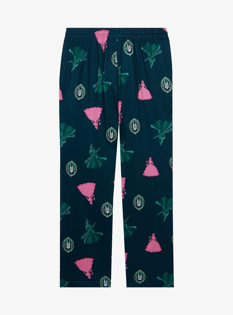 Wicked Glinda & Elphaba Allover Print Sleep Pants - BoxLunch Exclusive