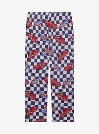 Disney Pixar Cars Lightning McQueen Checkered Allover Print Sleep Pants — BoxLunch Exclusive