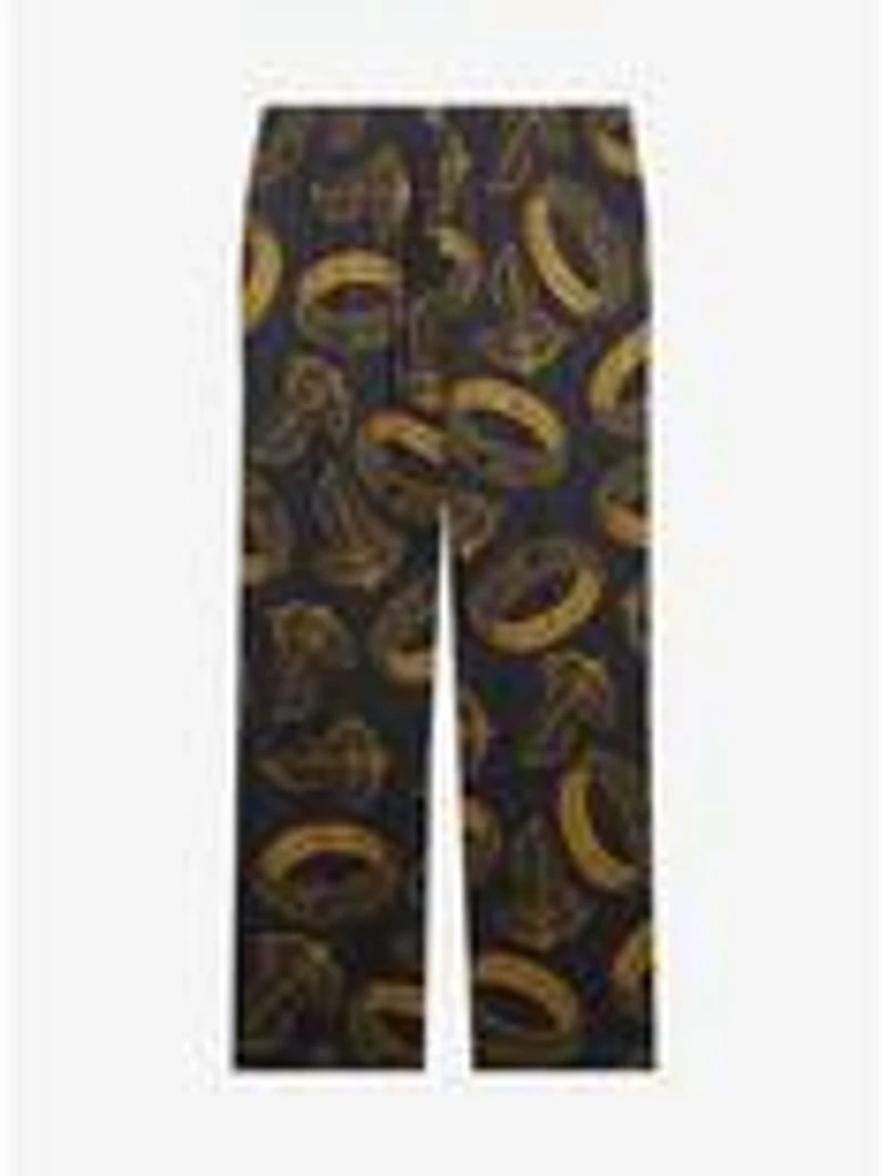 the Lord of Rings One Ring & Leaves Lórien Allover Print Sleep Pants — BoxLunch Exclusive