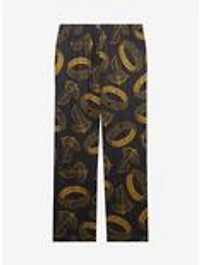 the Lord of Rings One Ring & Leaves Lórien Allover Print Sleep Pants — BoxLunch Exclusive