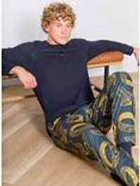 the Lord of Rings One Ring & Leaves Lórien Allover Print Sleep Pants — BoxLunch Exclusive