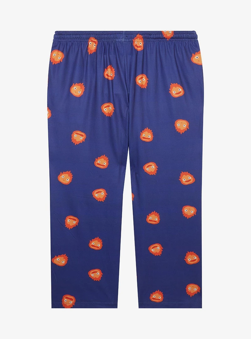 Studio Ghibli® Howl's Moving Castle Calcifer Flame Allover Print Women's Plus Sleep Pants - BoxLunch Exclusive