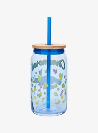 JoyJolt Sanrio Cinnamoroll Glass Tumbler and Straw