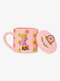 Lizzie McGuire Cartoon Lizzie Floral Mug with Lid — BoxLunch Exclusive