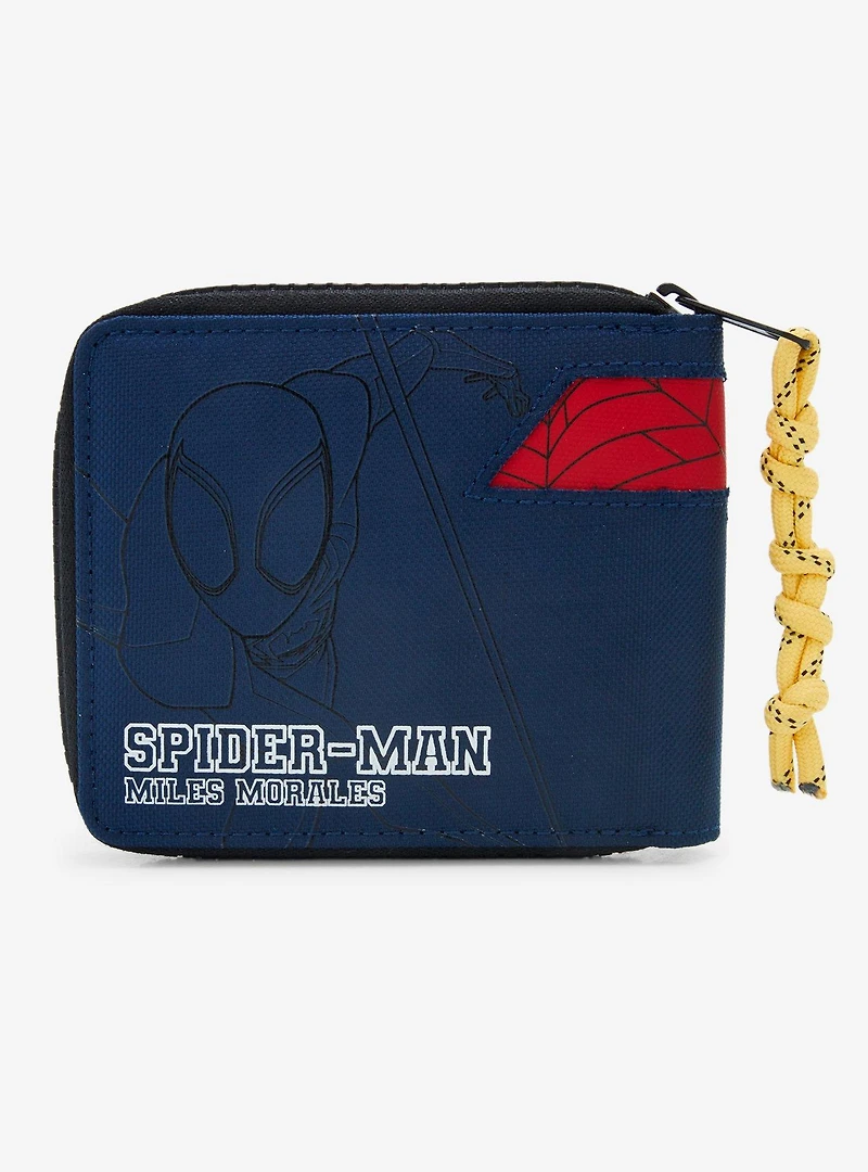 Marvel Spider-Man: Into the Spider-Verse Miles Morales Small Zip Wallet - BoxLunch Exclusive