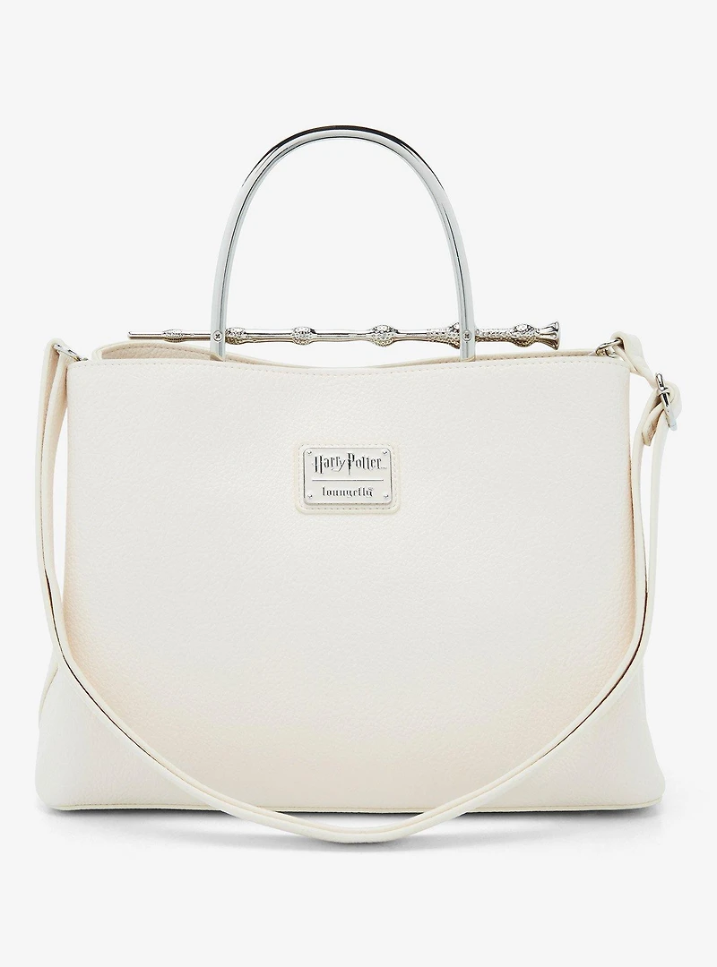 Loungefly Harry Potter Deathly Hallows Elder Wand Cream (New Pebble Texture) Handbag - BoxLunch Exclusive