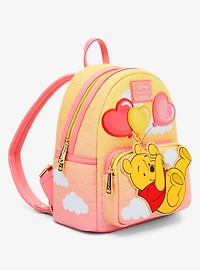 Loungefly Disney Winnie the Pooh Heart Balloon Pooh Bear Mini Backpack - BoxLunch Exclusive