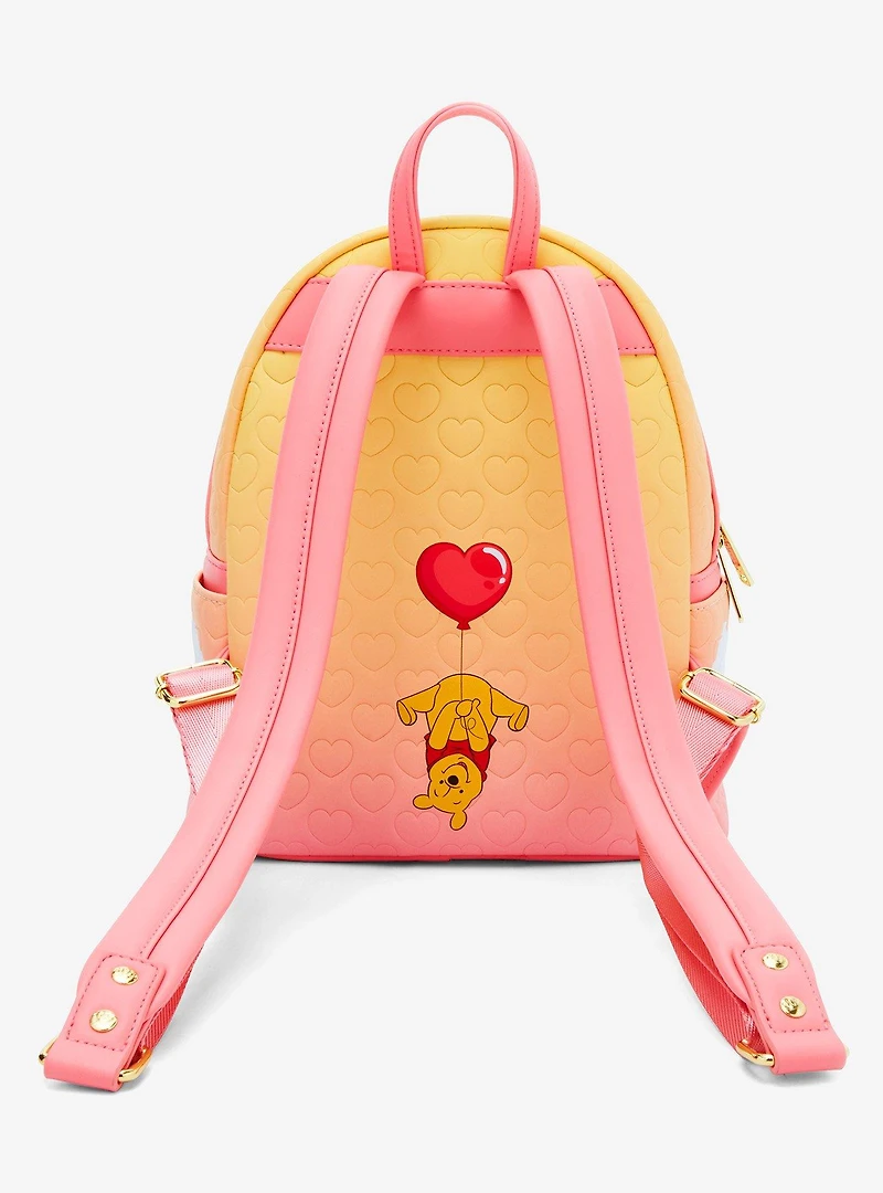 Loungefly Disney Winnie the Pooh Heart Balloon Pooh Bear Mini Backpack - BoxLunch Exclusive