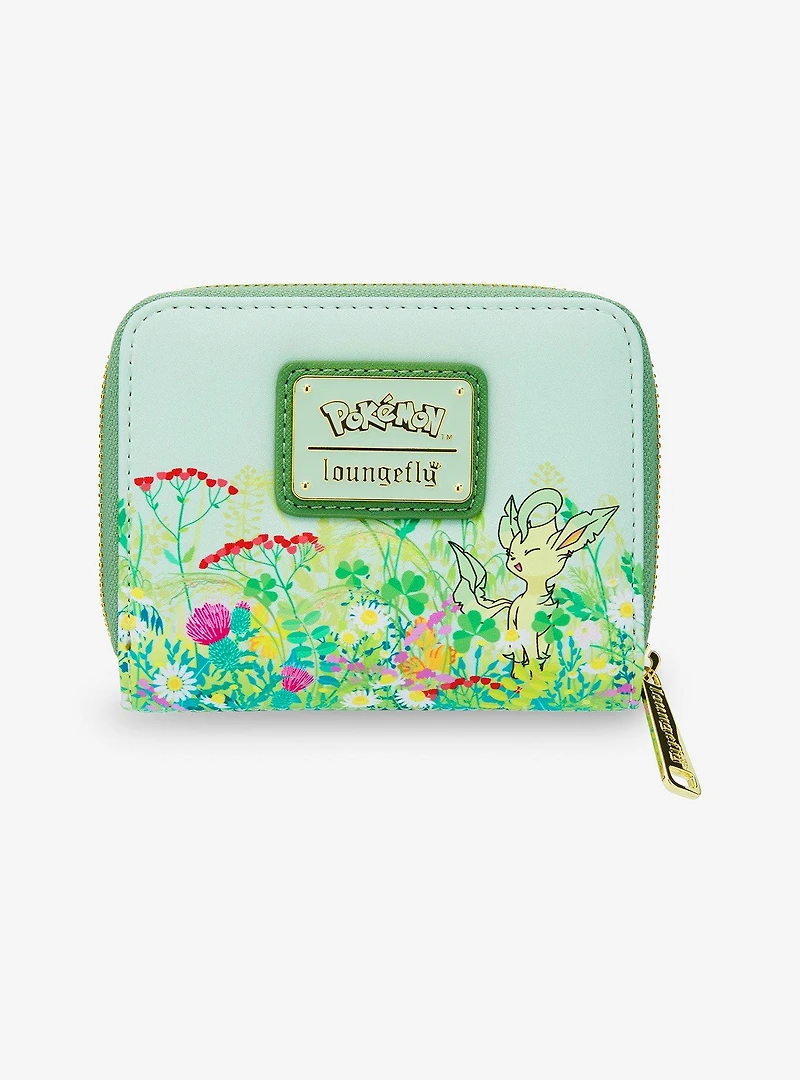 Loungefly Pokémon Grass Type Scene Small Zip Wallet - BoxLunch Exclusive
