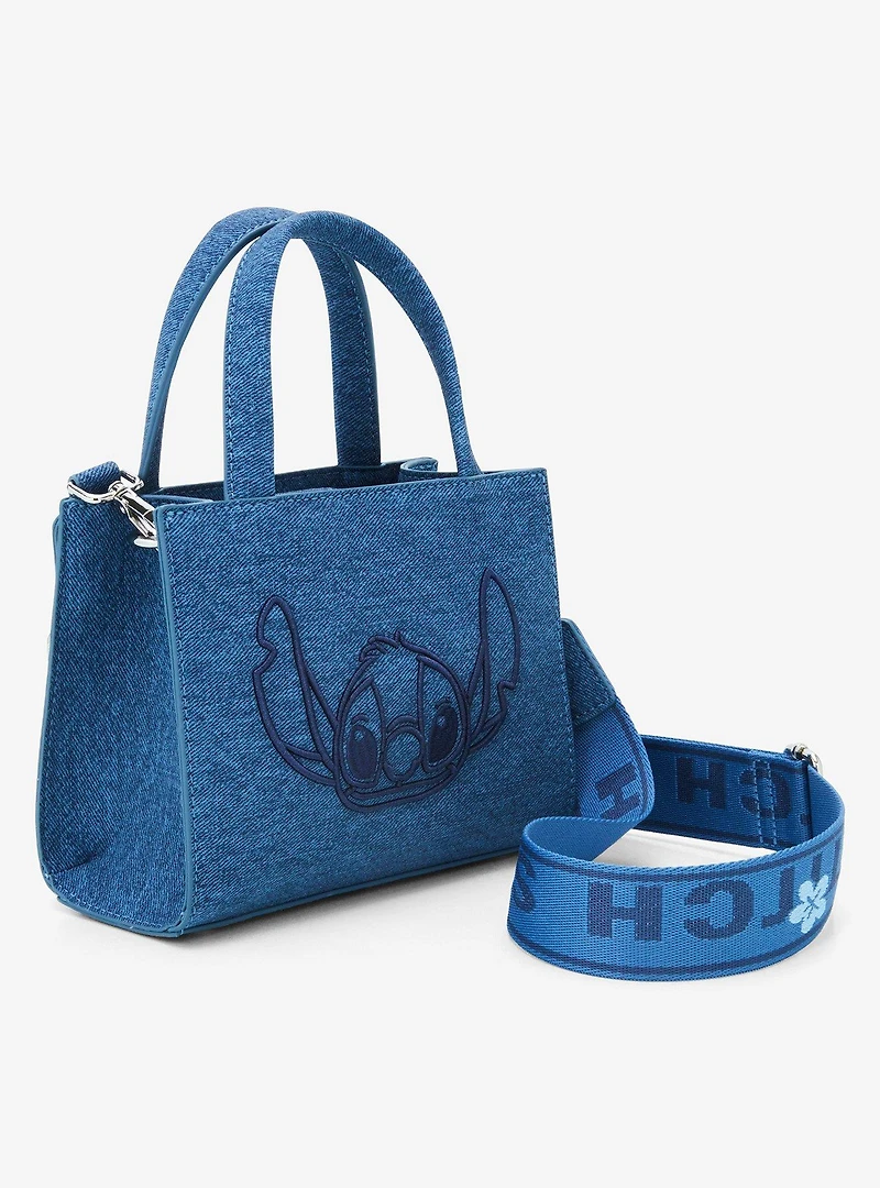 Loungefly Disney Lilo & Stitch Denim Stitch Crossbody Bag - BoxLunch Exclusive