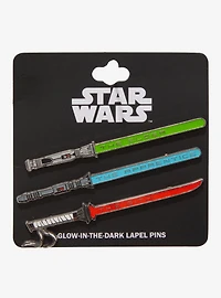 Star Wars Lightsabers Glow-in-the-Dark Enamel Pin Set — BoxLunch Exclusive