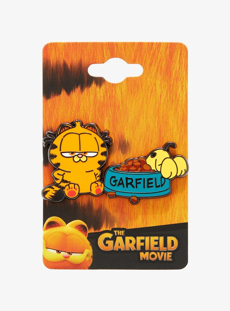 Garfield Baby Odie & Garfield Food Bowl Enamel Pin — BoxLunch Exclusive