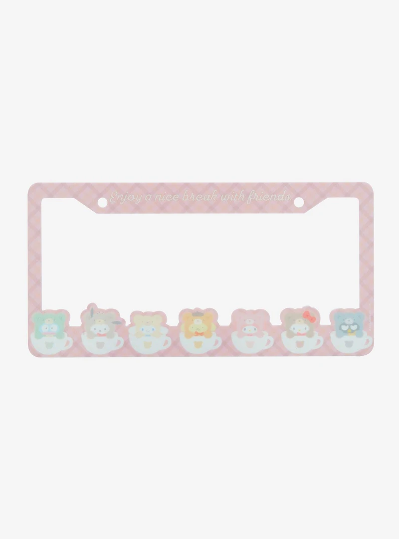 Sanrio Hello Kitty and Friends Latte Bear License Plate Frame - BoxLunch Exclusive