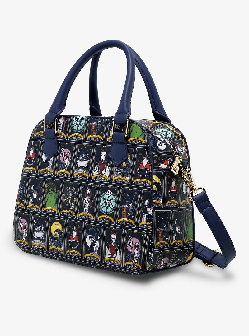 Loungefly Disney The Nightmare Before Christmas Character Tarot Cards Allover Print Handbag
