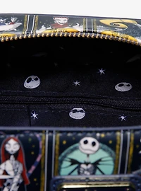 Loungefly Disney The Nightmare Before Christmas Character Tarot Cards Allover Print Handbag