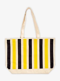 Peanuts Woodstock & Snoopy Striped Canvas Tote Bag - BoxLunch Exclusive
