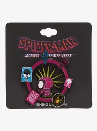 Marvel Spider-Man: Across the Spider-Verse Spider-Punk Icons Spinning Enamel Pin - BoxLunch Exclusive