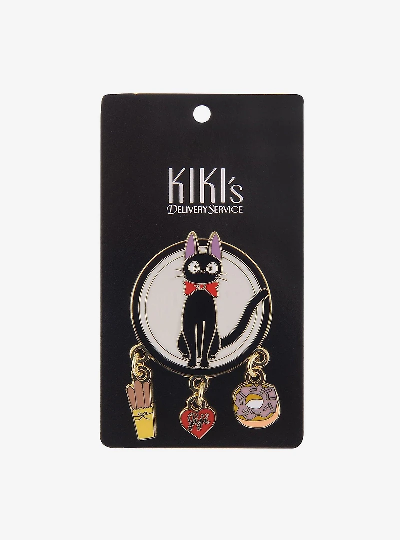 Studio Ghibli® Kiki's Delivery Service Jiji Bakery Dangling Enamel Pin — BoxLunch Exclusive