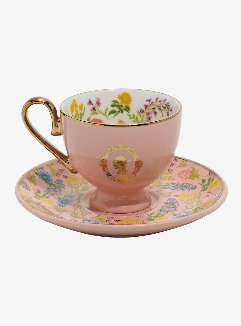 Bridgerton Silhouette Floral Tea Cup and Saucer — BoxLunch Exclusive