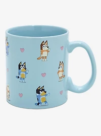 Bluey Heeler Family Hearts Mug