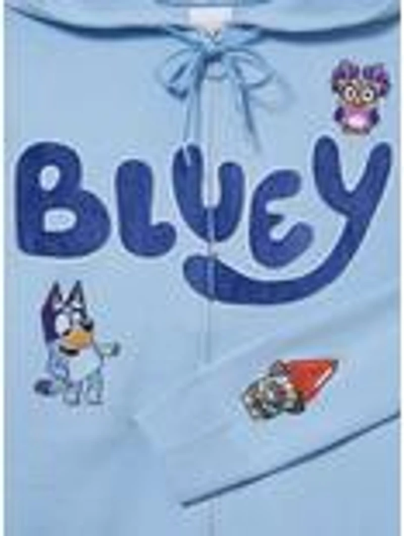 Bluey Patches Women's Zip Knit Hoodie — BoxLunch Exclusive