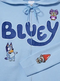 Bluey Patches Women's Plus Zip Knit Hoodie — BoxLunch Exclusive