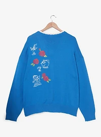 Disney Beauty and the Beast Belle Roses Crochet Women's Plus Cardigan — BoxLunch Exclusive