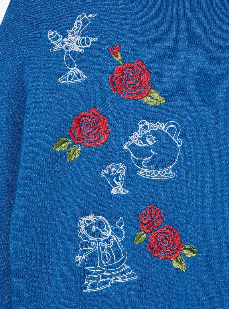 Disney Beauty and the Beast Belle Roses Crochet Women's Plus Cardigan — BoxLunch Exclusive