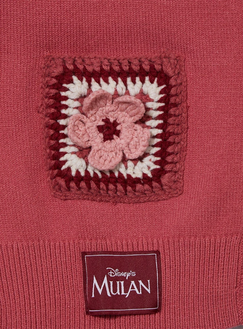 Disney Mulan Cherry Blossom Crochet Women's Plus Cardigan — BoxLunch Exclusive