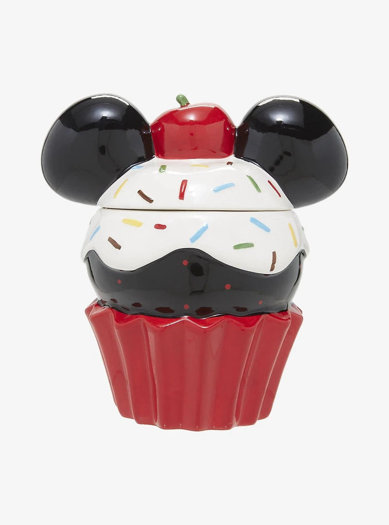 Disney Mickey Mouse Sprinkle Cupcake Cookie Jar
