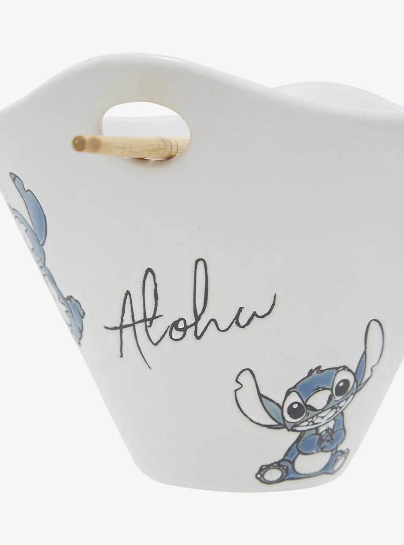 Disney Lilo & Stitch Aloha Hand Painted Ramen Set