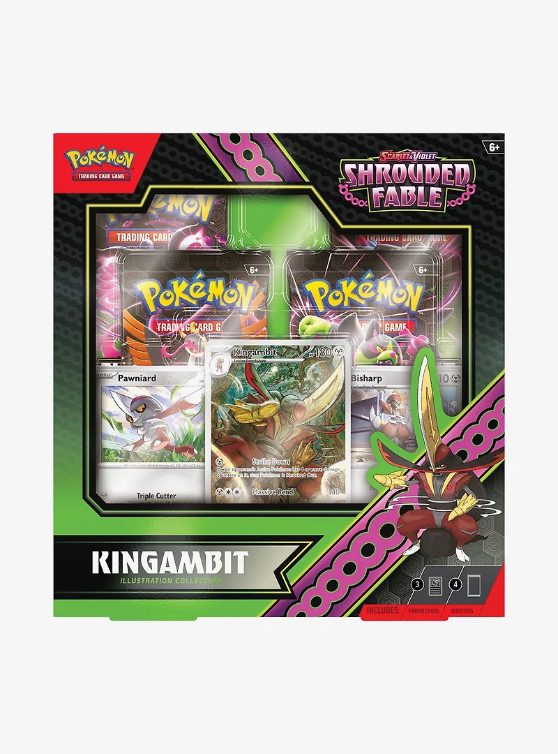Pokémon Trading Card Game Scarlet & Violet Shrouded Fable Kingambit Illustration Collection Card Set