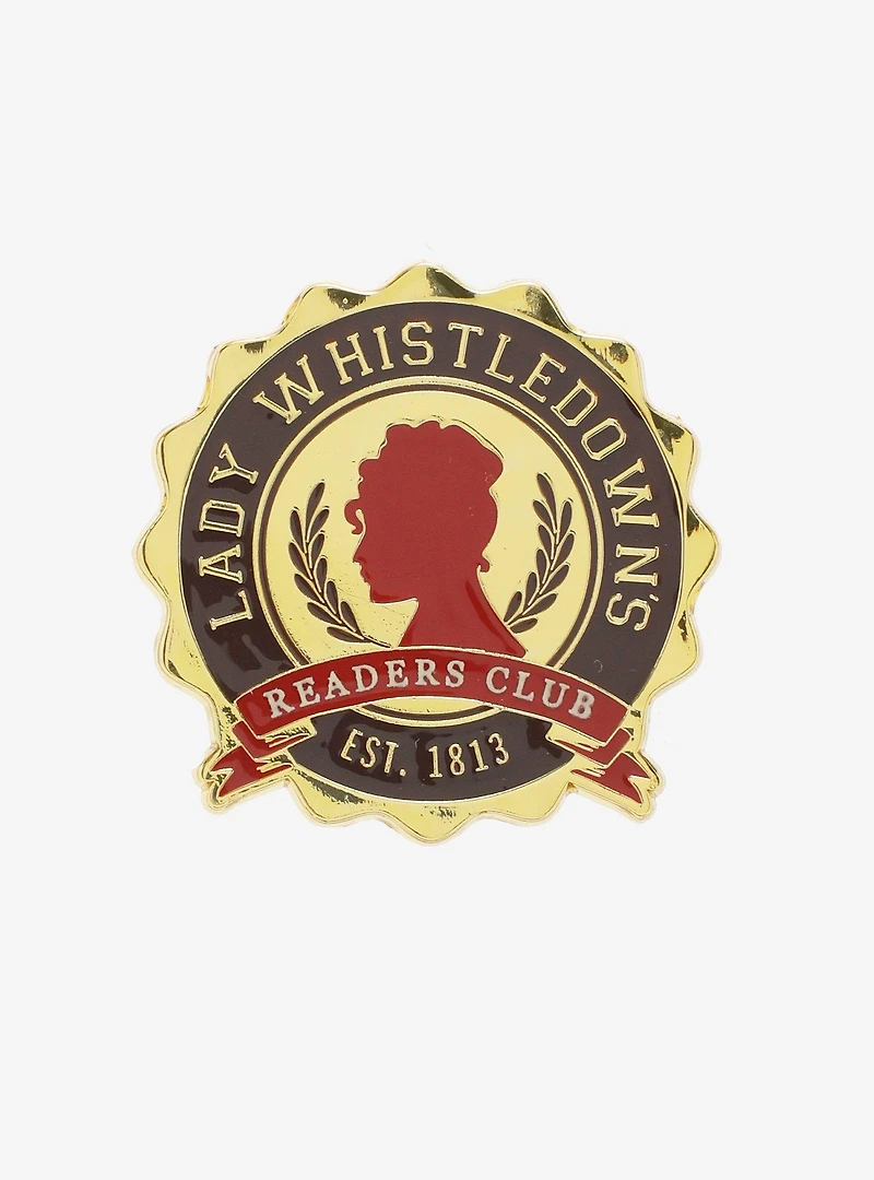 Bridgerton Lady Whistledown's Readers Club Enamel Pin