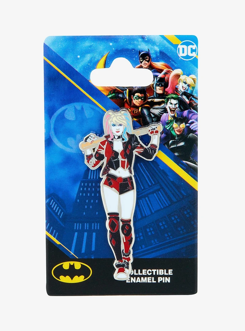 DC Comics Batman Harley Quinn with Bat Enamel Pin