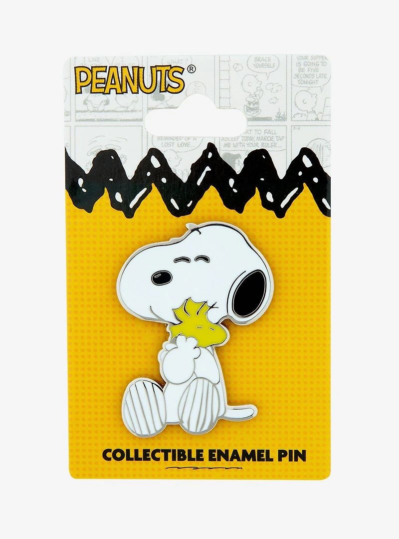 Peanuts Snoopy & Woodstock Hug Enamel Pin