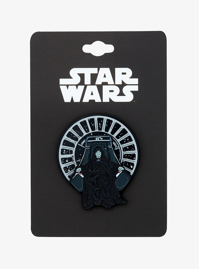 Star Wars Emperor Palpatine Spinning Enamel Pin — BoxLunch Exclusive