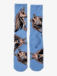 Star Wars Jar Jar Binks Allover Print Crew Socks - BoxLunch Exclusive