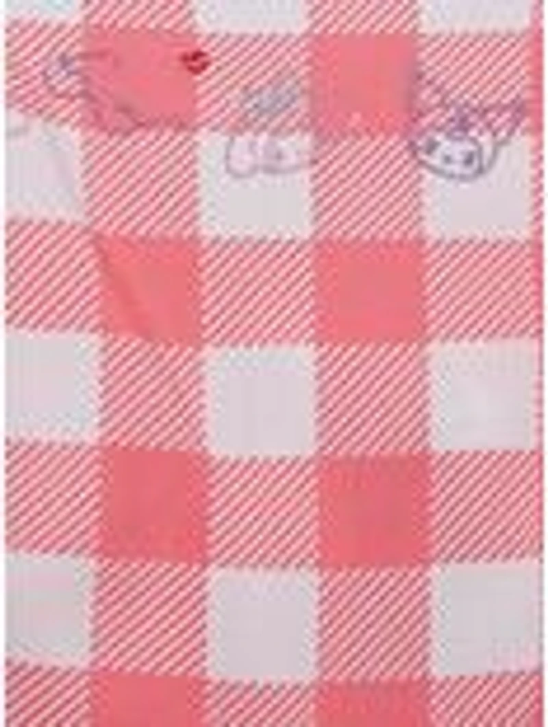 Sanrio My Melody & Kuromi Diner Checkered Tie-Back Women's Blouse - BoxLunch Exclusive