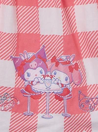 Sanrio My Melody & Kuromi Diner Checkered Tie-Back Women's Plus Blouse - BoxLunch Exclusive