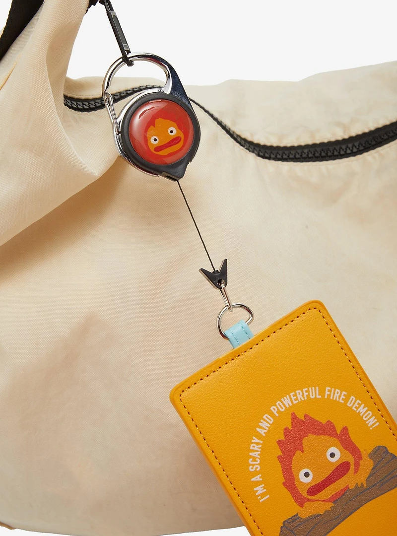Studio Ghibli Howl's Moving Castle Calcifer Retractable Lanyard