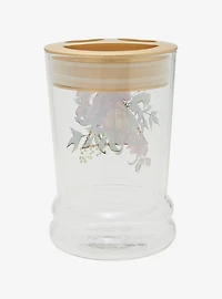 Harry Potter Deathly Hallows Floral Glass Toothbrush Holder