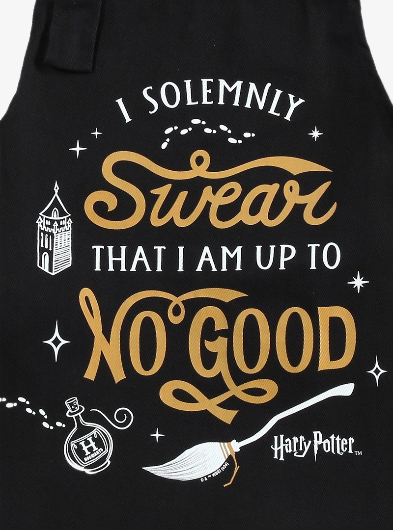 Harry Potter I Solemnly Swear Black Apron