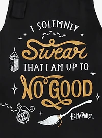 Harry Potter I Solemnly Swear Black Apron