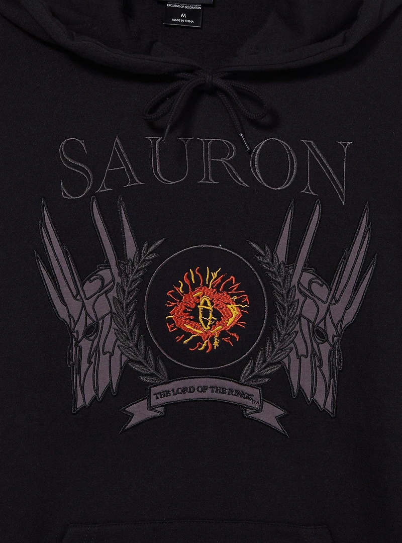 the Lord of Rings Eye Sauron Crest Embroidered Hoodie — BoxLunch Exclusive