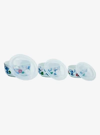 Disney Lilo & Stitch Sketch Stitch Hibiscus Ceramic Food Storage Bowl Set