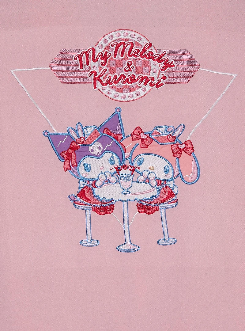 Sanrio My Melody Diner Women's Cropped Woven Button-Up - BoxLunch Exclusive