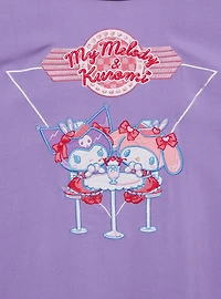 Sanrio Kuromi Diner Women's Cropped Woven Button-Up - BoxLunch Exclusive