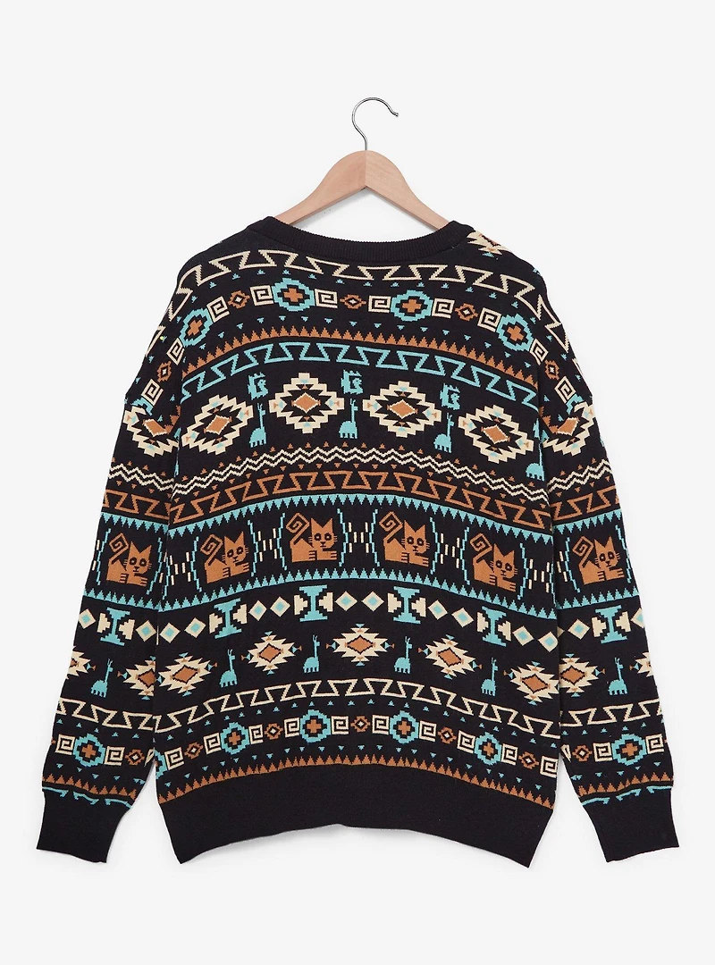 Disney The Emperor's New Groove Kuzco Llama Pattern Women's Cardigan — BoxLunch Exclusive