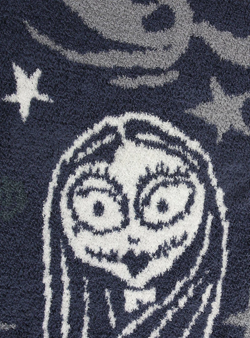 Disney The Nightmare Before Christmas Jack & Sally Allover Print Feather Knit Throw